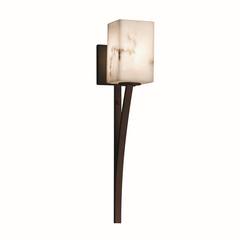 Justice Designs FAL-8791-15-DBRZ One Light Wall Sconce, Dark Bronze
