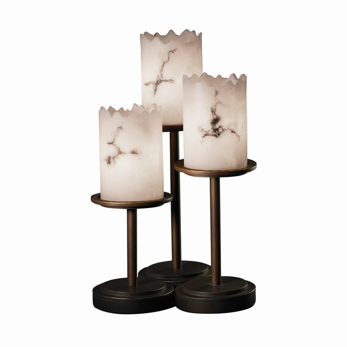 Justice Designs FAL-8797-12-DBRZ-LED3-2100 LED Table Lamp, Dark Bronze