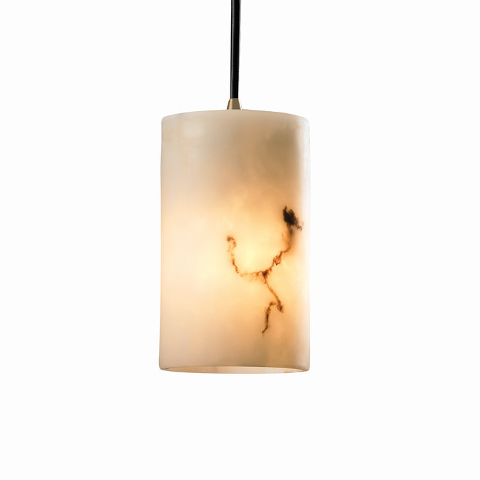 Justice Designs FAL-8815-10-ABRS One Light Pendant, Antique Brass