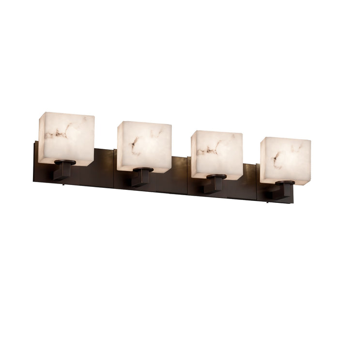 Justice Designs FAL-8924-55-DBRZ Four Light Bath Bar, Dark Bronze