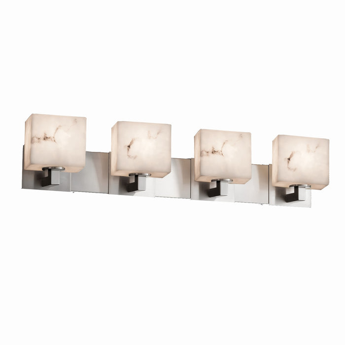 Justice Designs FAL-8924-55-NCKL Four Light Bath Bar, Brushed Nickel