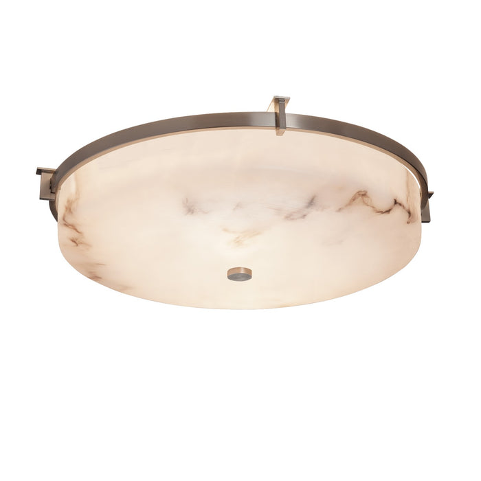 Justice Designs FAL-8988-NCKL LED Flush-Mount, Brushed Nickel