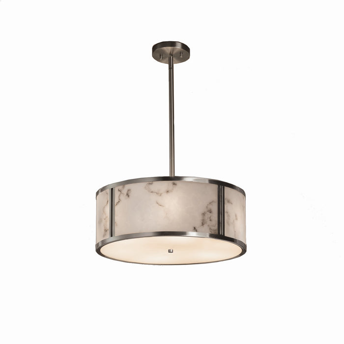 Justice Designs FAL-9541-NCKL Three Light Pendant, Brushed Nickel