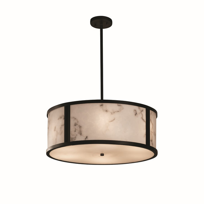 Justice Designs FAL-9542-DBRZ Six Light Pendant, Dark Bronze