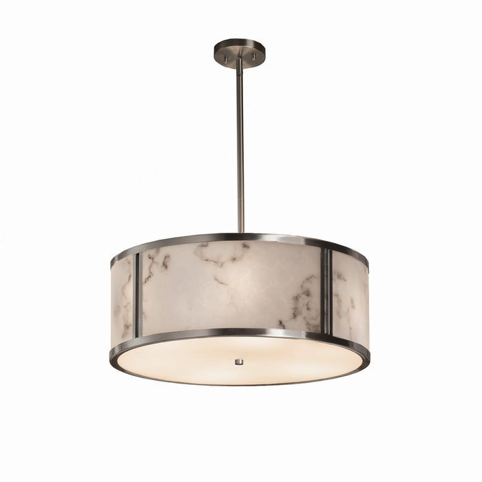 Justice Designs FAL-9542-NCKL Six Light Pendant, Brushed Nickel