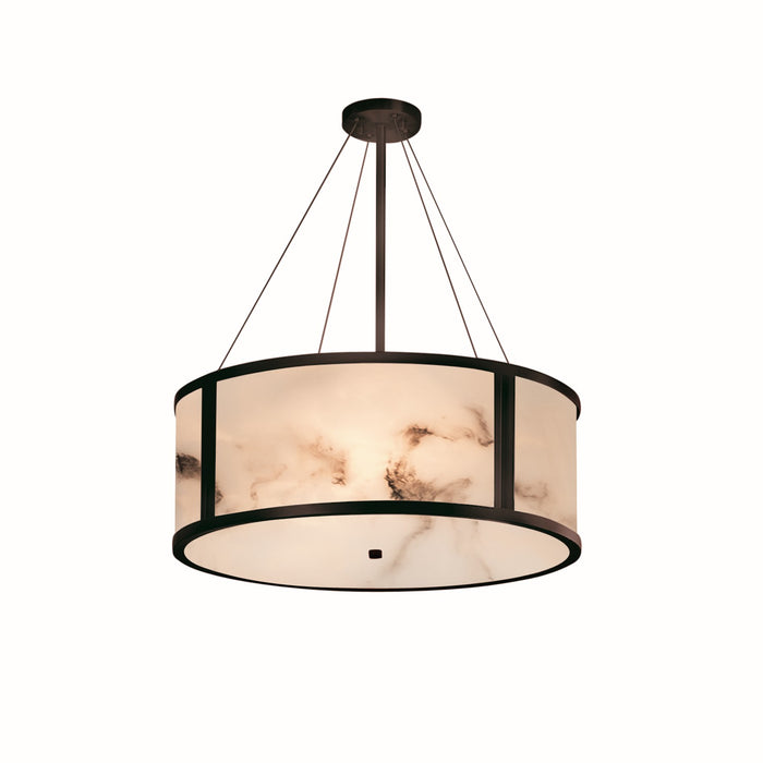 Justice Designs FAL-9544-DBRZ Eight Light Pendant, Dark Bronze