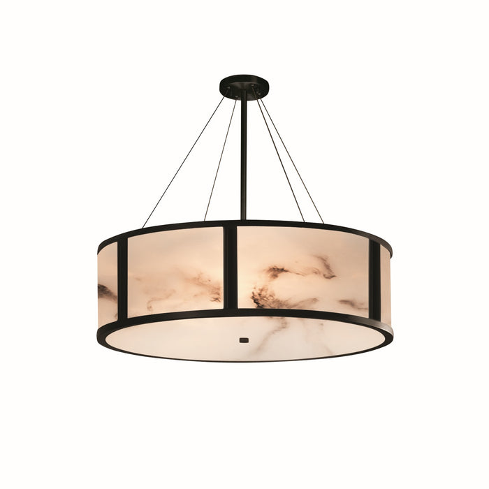 Justice Designs FAL-9547-MBLK Eight Light Pendant, Matte Black