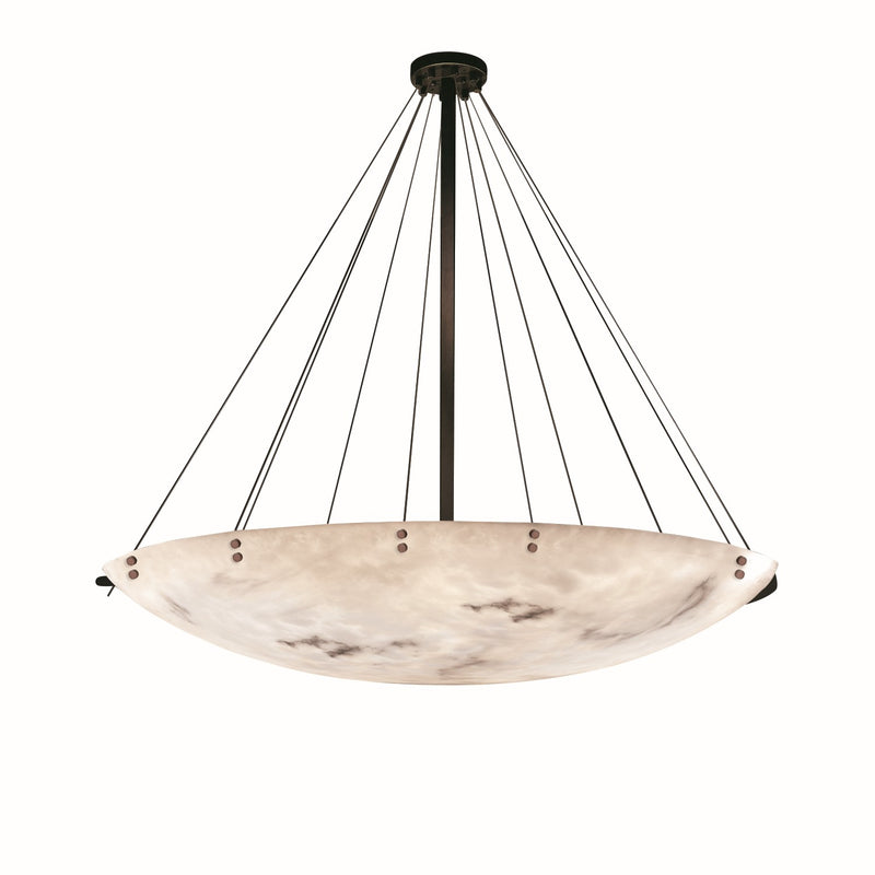 Justice Designs FAL-9668-35-DBRZ-F1 16 Light Pendant, Dark Bronze