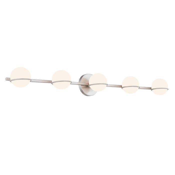 Justice Designs FSN-4165-OPAL-NCKL LED Bath Bar, Brushed Nickel