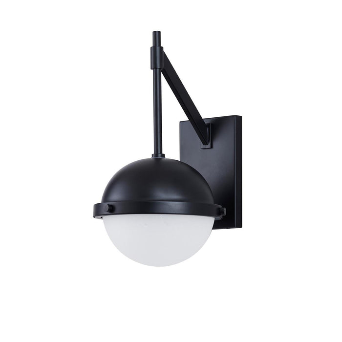 Justice Designs FSN-7102W-ETCH-MBLK LED Outdoor Wall Sconce, Matte Black