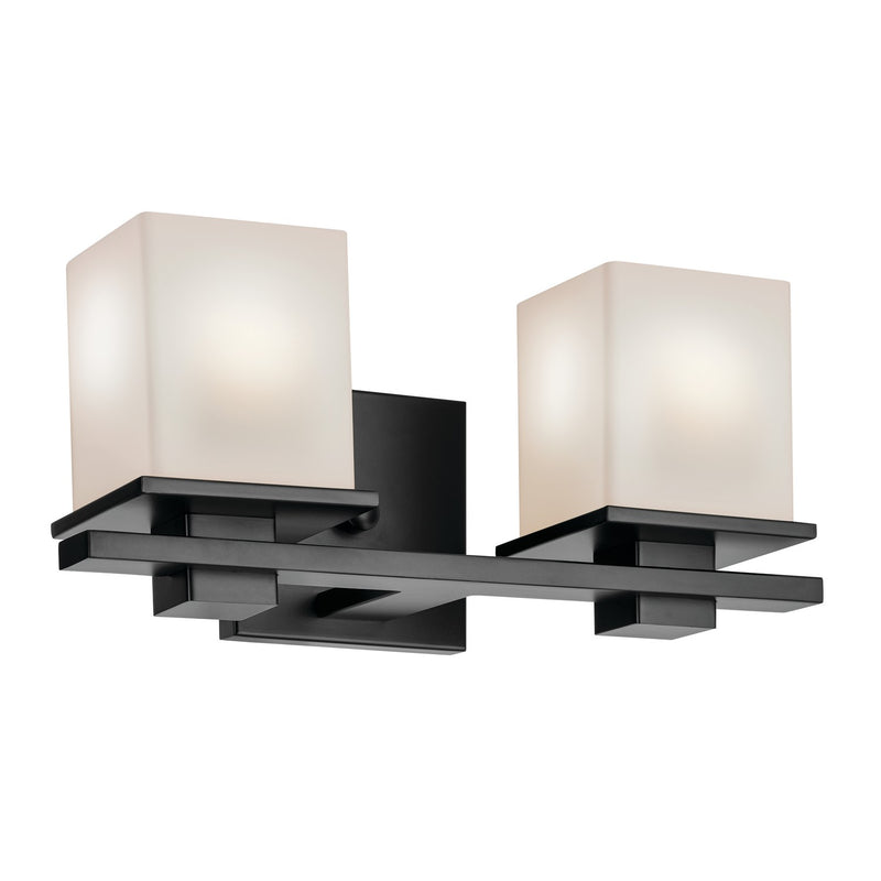 Kichler 45150BK Two Light Bath, Black