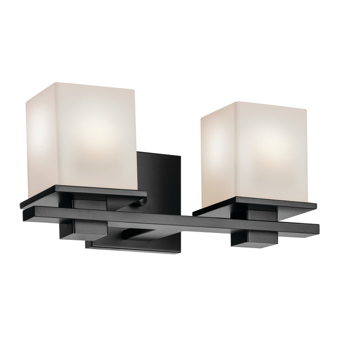 Kichler 45150BK Two Light Bath, Black