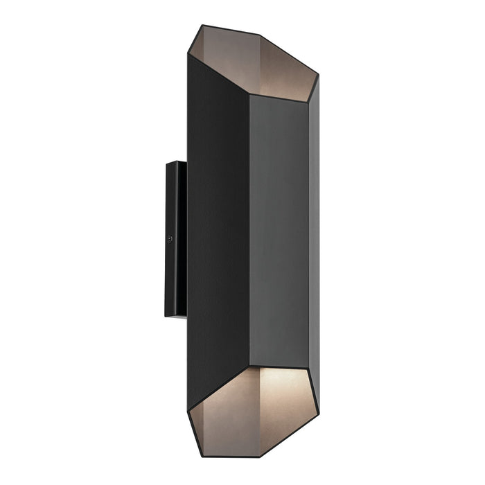 Kichler 49608BKLED LED Outdoor Wall Mount, Black