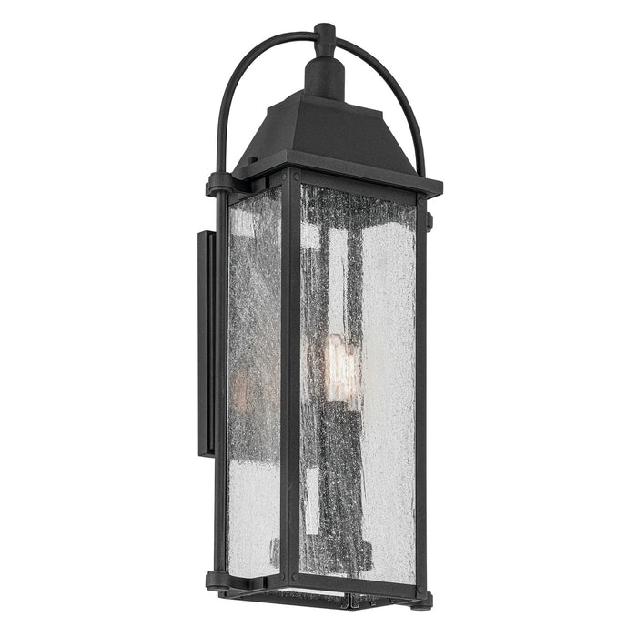 Kichler 49715BKT Three Light Outdoor Wall Mount, Textured Black