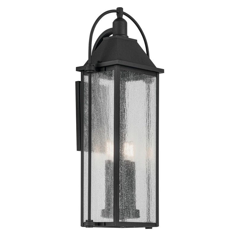 Kichler 49716BKT Four Light Outdoor Wall Mount, Textured Black