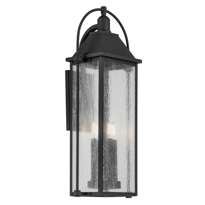 Kichler 49716BKT Four Light Outdoor Wall Mount, Textured Black