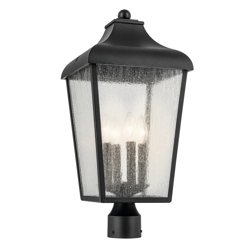 Kichler 49739BKT Four Light Outdoor Post Mount, Textured Black