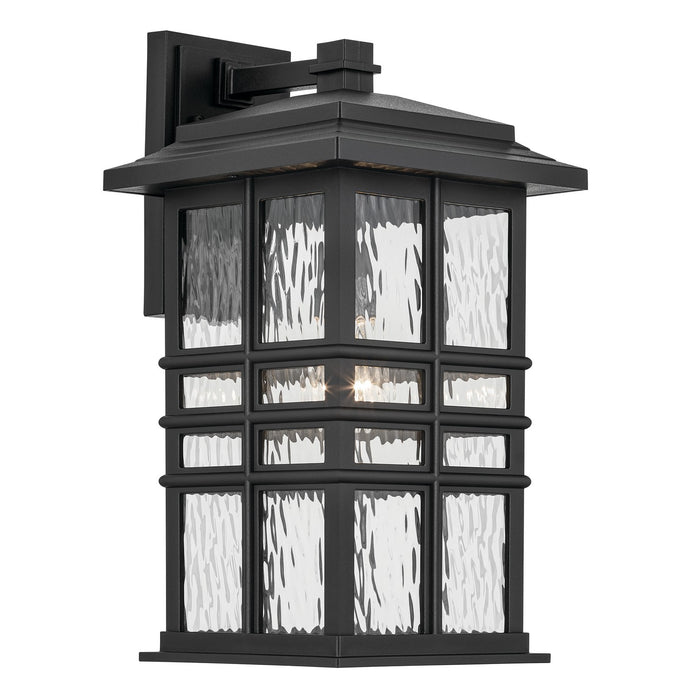 Kichler 49831BKT One Light Outdoor Wall Mount, Textured Black