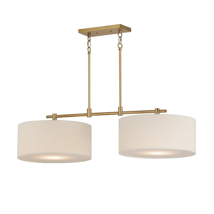 Maxim 10016OMNAB Two Light Pendant, Natural Aged Brass