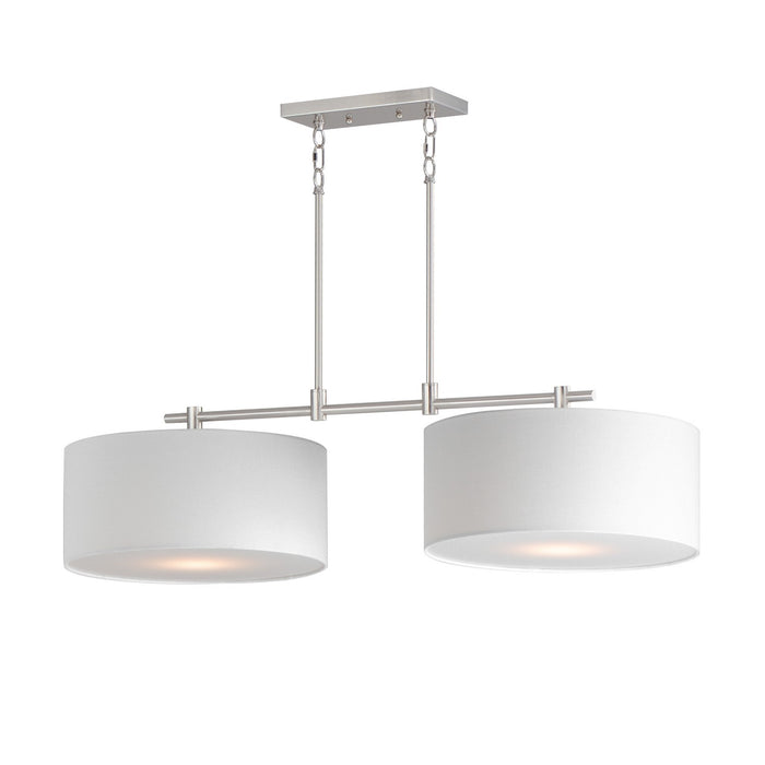Maxim 10016WLSN Two Light Pendant, Satin Nickel