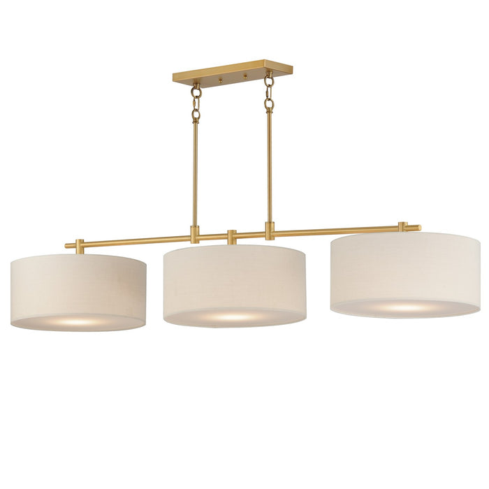 Maxim 10017OMNAB Three Light Pendant, Natural Aged Brass