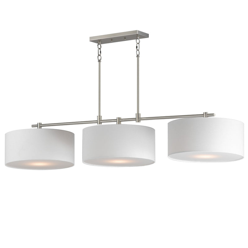 Maxim 10017WLSN Three Light Pendant, Satin Nickel