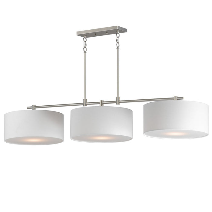 Maxim 10017WLSN Three Light Pendant, Satin Nickel