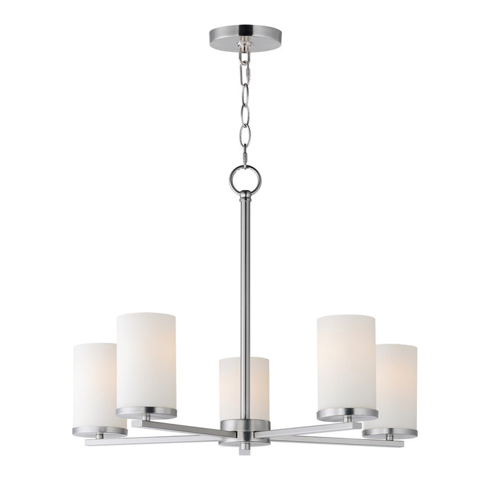 Maxim 10286SWSN Five Light Chandelier, Satin Nickel