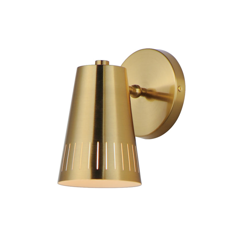 Maxim 11431NAB One Light Wall Sconce, Natural Aged Brass