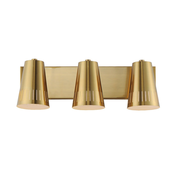 Maxim 11433NAB Three Light Bath Vanity, Natural Aged Brass