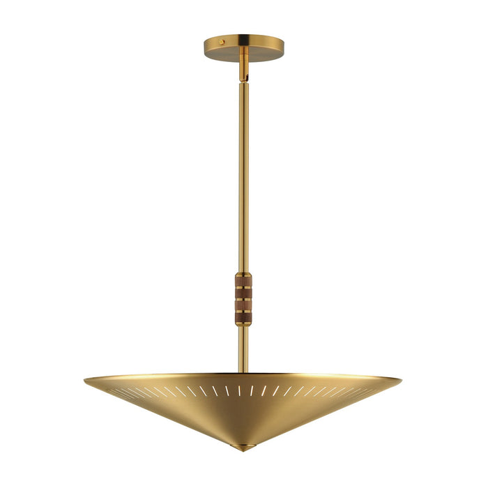 Maxim 11436NAB Three Light Pendant, Natural Aged Brass