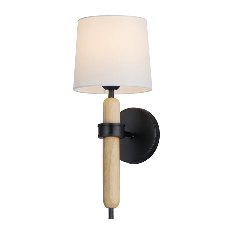 Maxim 11861OFNWD One Light Wall Sconce, Natural Wood