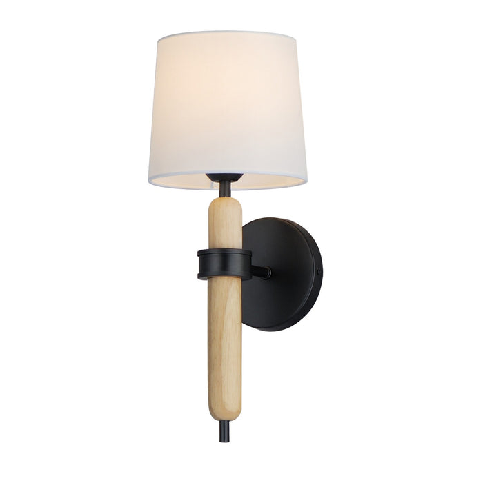 Maxim 11861OFNWD One Light Wall Sconce, Natural Wood