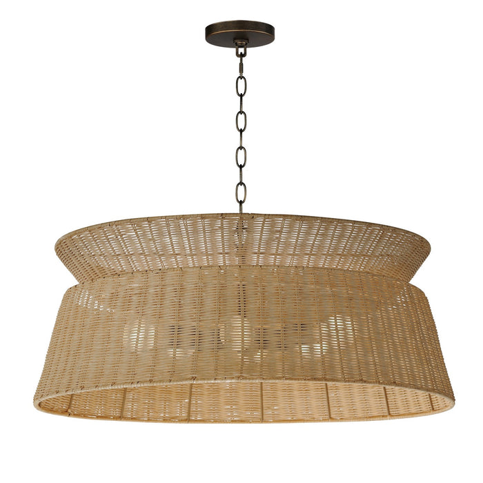 Maxim 14416NADBZ Six Light Chandelier, Dark Bronze