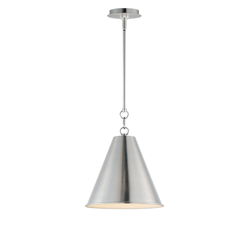 Maxim 15162SN One Light Pendant, Satin Nickel