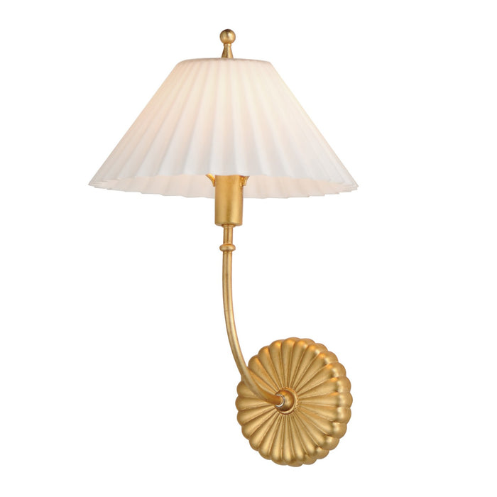 Maxim 18310SWGL One Light Wall Sconce, Gold Leaf