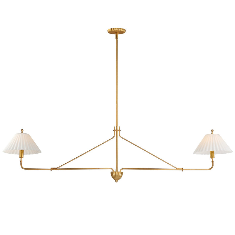 Maxim 18312SWGL Two Light Pendant, Gold Leaf