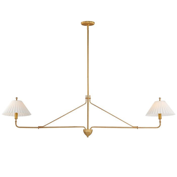 Maxim 18312SWGL Two Light Pendant, Gold Leaf