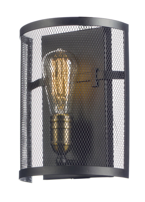 Maxim 20112BKNAB/BUL LED Wall Sconce, Black / Natural Aged Brass