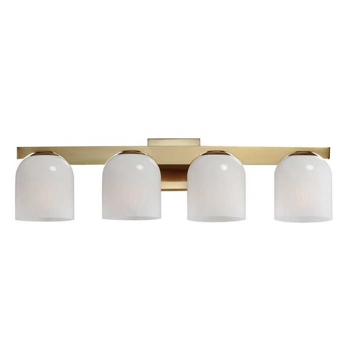 Maxim 21234MRNAB Four Light Bath Vanity, Natural Aged Brass