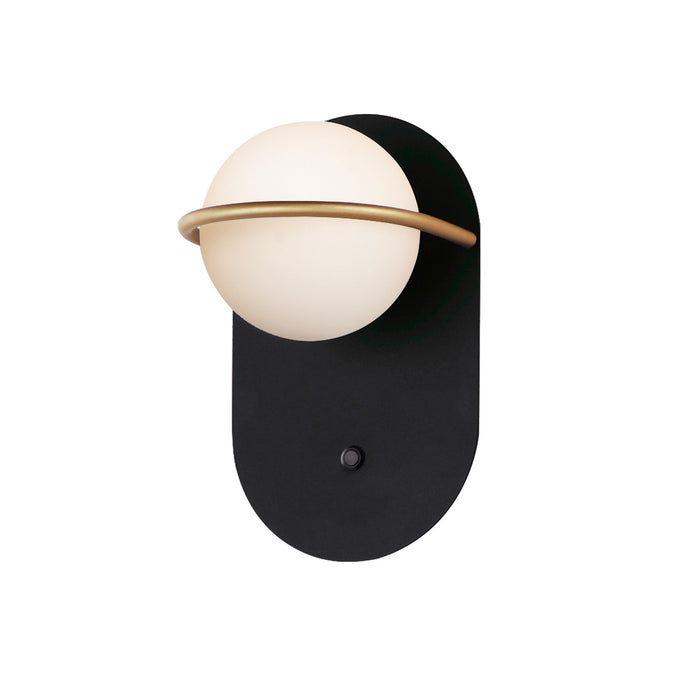 Maxim 21600SWBKGLD LED Wall Sconce, Black / Gold