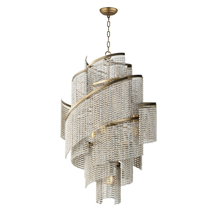 Maxim 22467WWDGS Seven Light Chandelier, Golden Silver (Open Box - Final Sale)