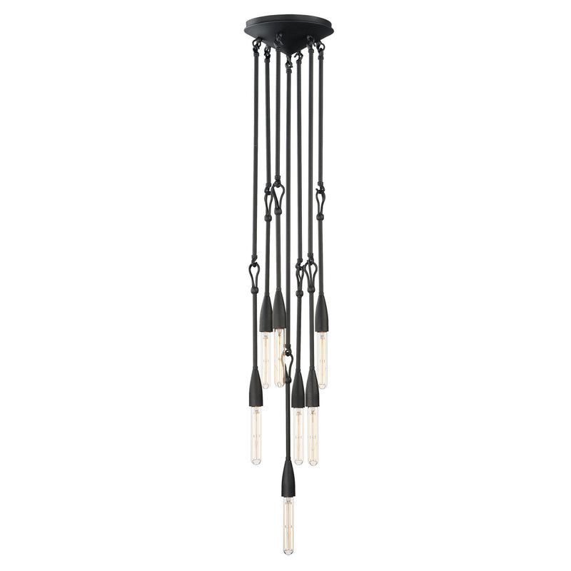 Maxim 27716AR Seven Light Pendant, Anthracite