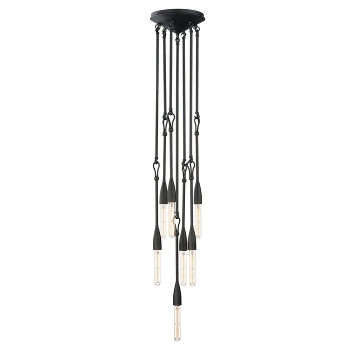Maxim 27716AR Seven Light Pendant, Anthracite