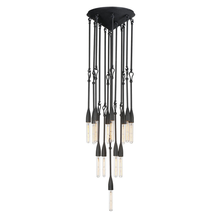 Maxim 27719AR 13 Light Pendant, Anthracite