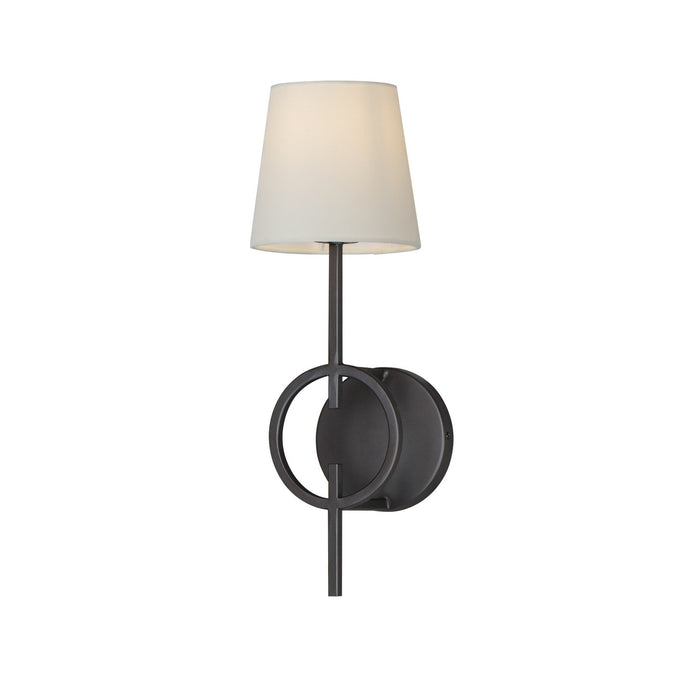 Maxim 27721OFCHL One Light Wall Sconce, Charcoal Bronze