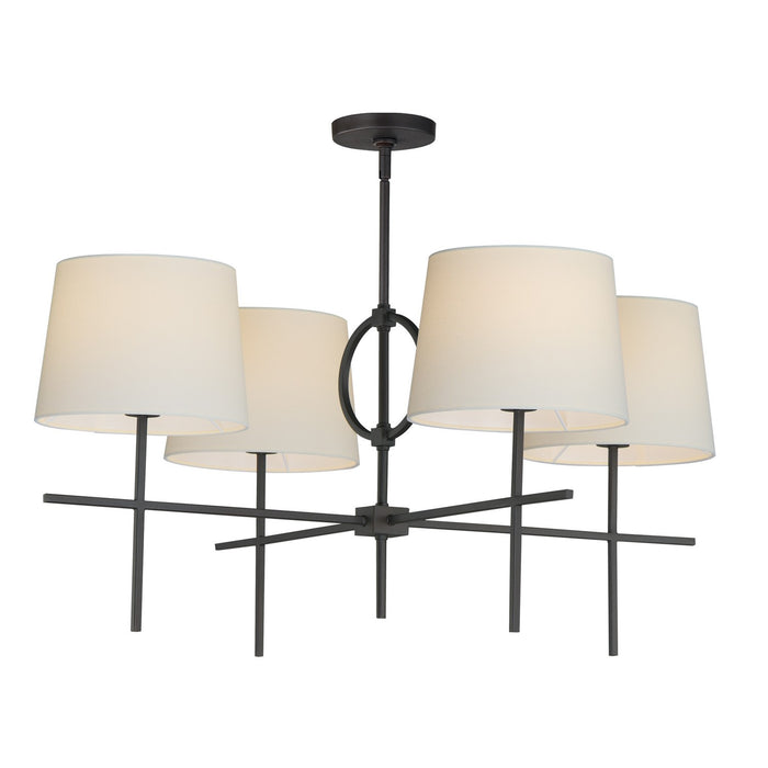 Maxim 27724OFCHL Four Light Pendant, Charcoal Bronze