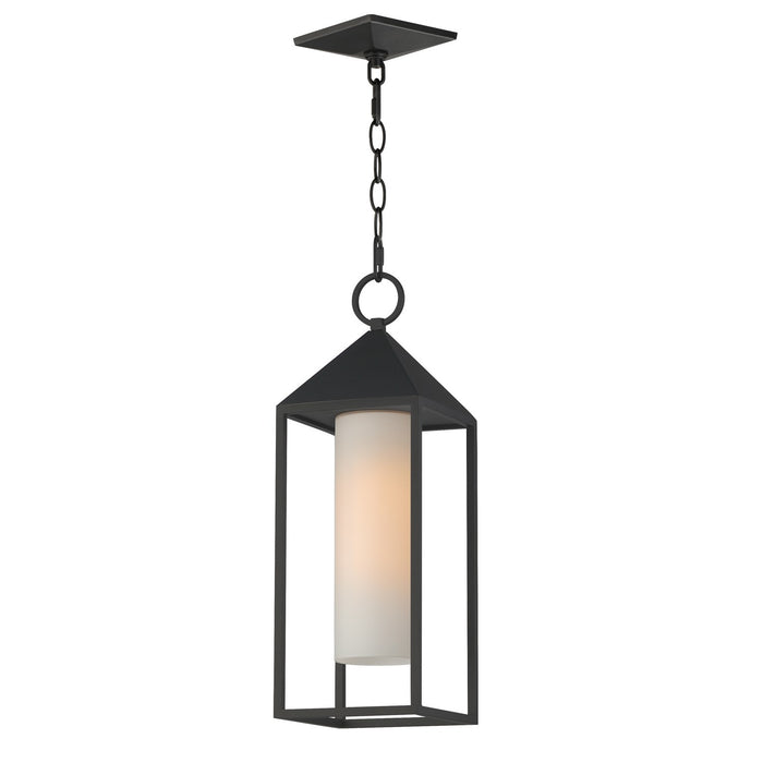 Maxim 30079SWBK One Light Outdoor Pendant, Black