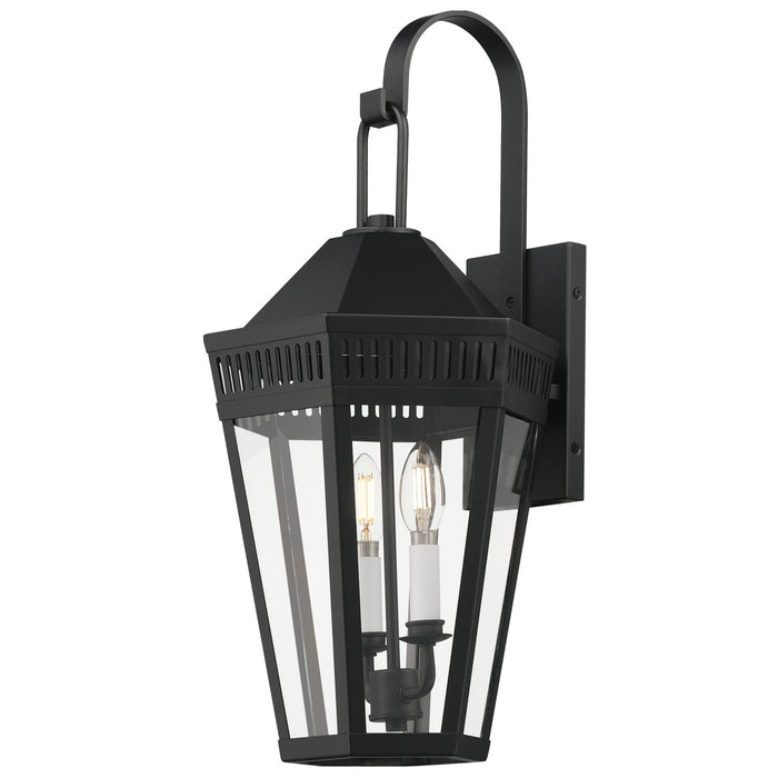 Maxim 30594CLBK Two Light Outdoor Wall Sconce, Black