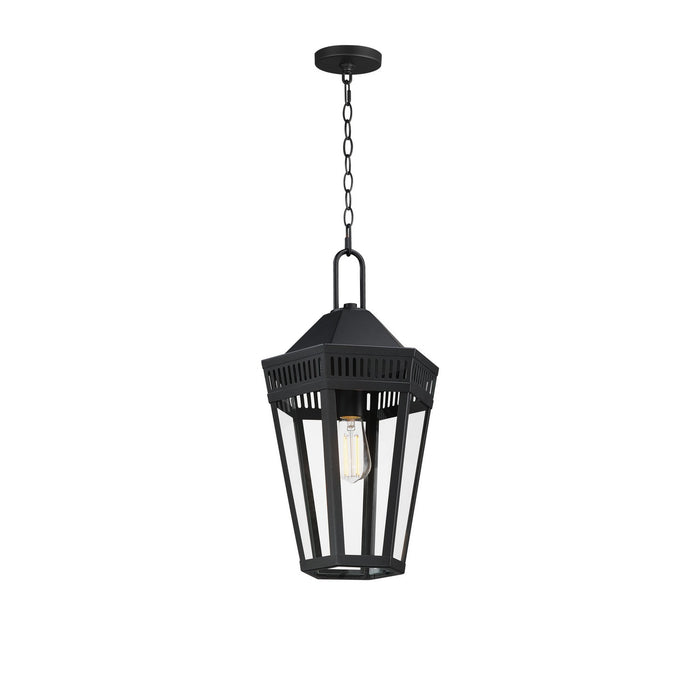 Maxim 30596CLBK One Light Outdoor Pendant, Black